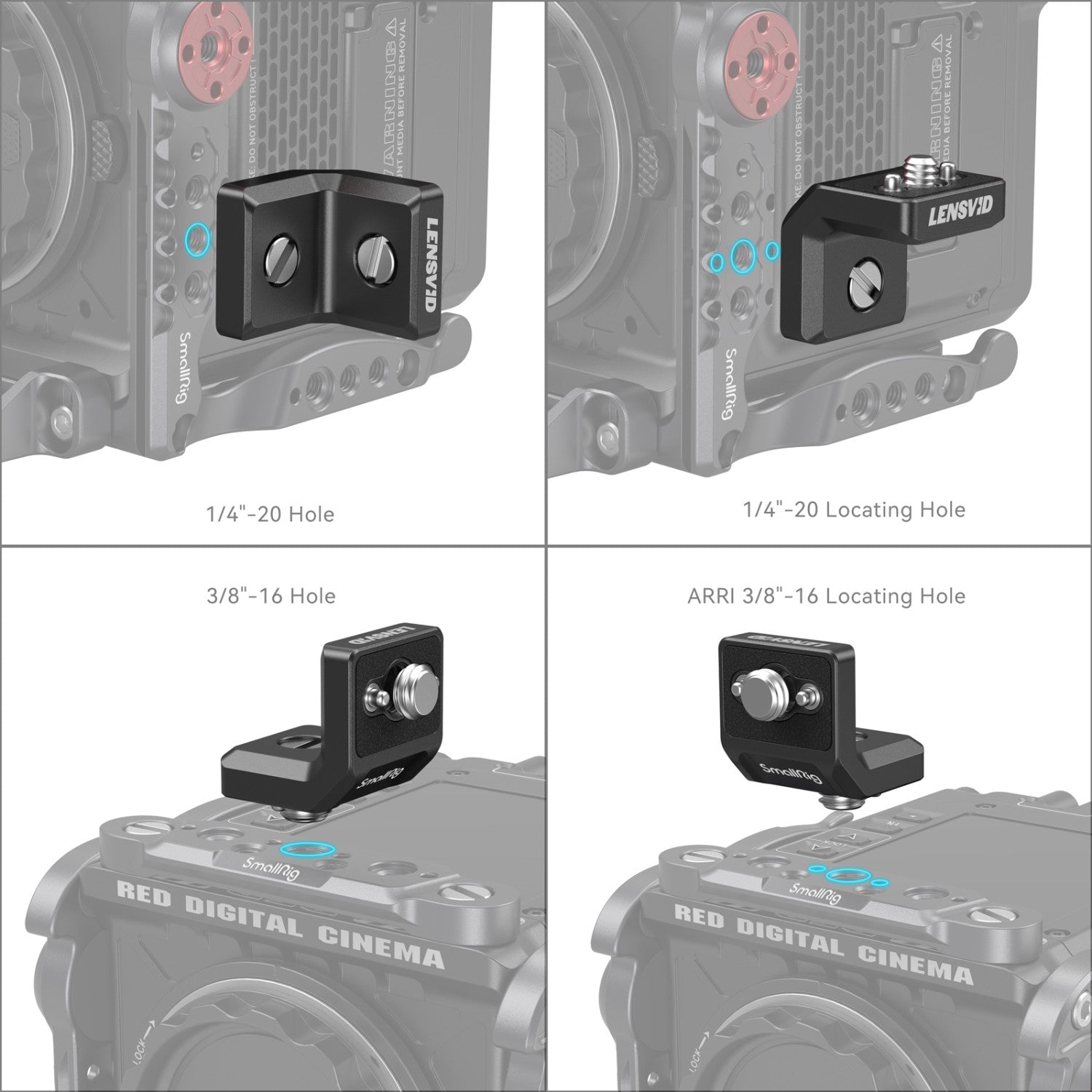 SmallRig x LensVid mini L-Shaped Mount Plate Kit 2 pcs