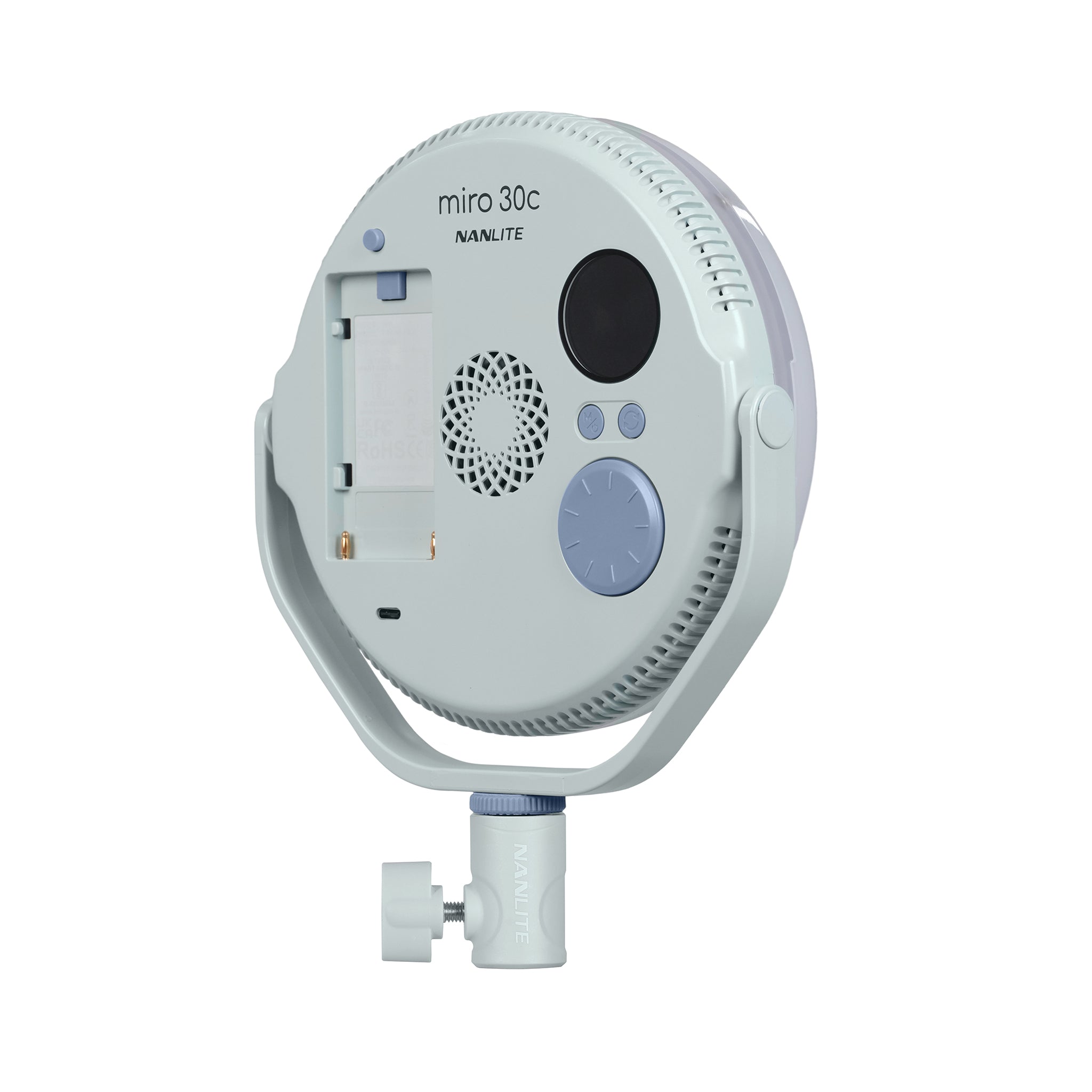 Кръгъл диоден панел NANLITE miro 30c LED Full-color (Mint Blue)