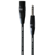 Инструментален кабел CORDIAL CIM 3 MV – 6.3 мм стерео жак към XLR мъжки, 3 м