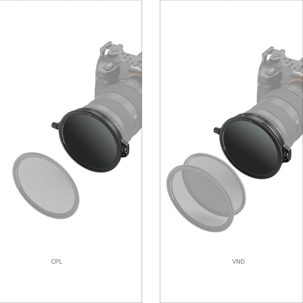 SmallRig 95mm CPL-VND комплект филтри със скоба за прът 3864