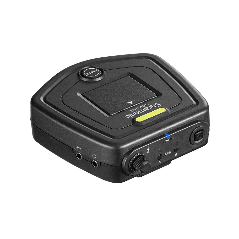 Saramonic WiTalk-Hub Base Station for up to 8 Wireless & 1 Wired Intercom Headsets with Belt Clip & Link