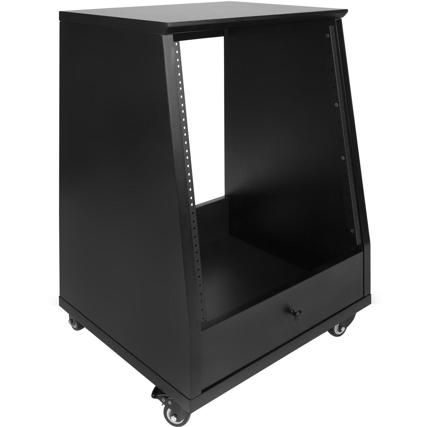Рак шкаф с колелца Gator Frameworks Studio Rack - 12U Черен
