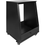 Рак шкаф с колелца Gator Frameworks Studio Rack - 12U Черен