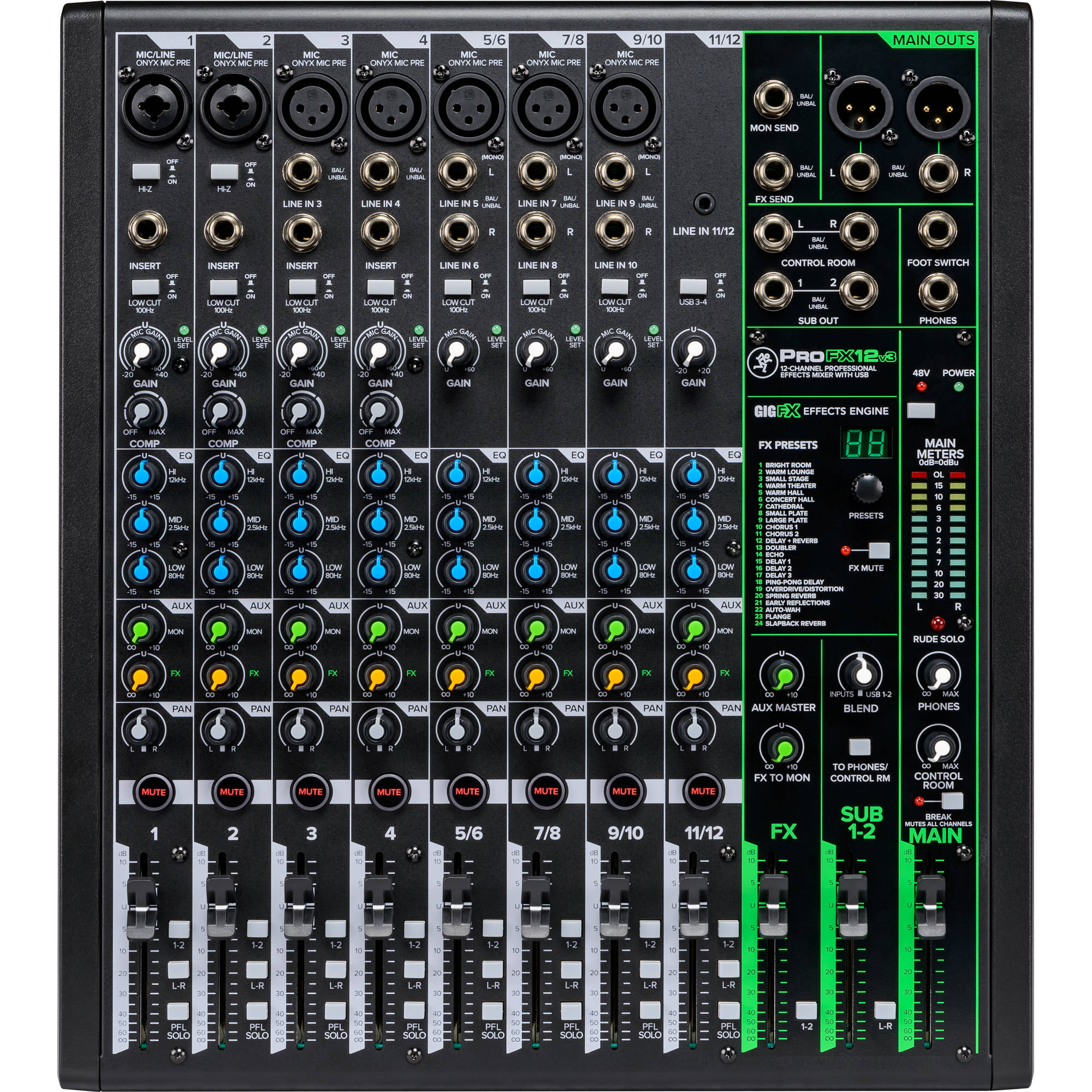 Mackie ProFX12v3 12-channel