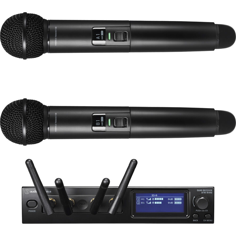 Безжична система Audio-Technica ATW-1422 System 20 PRO с ръчни микрофони