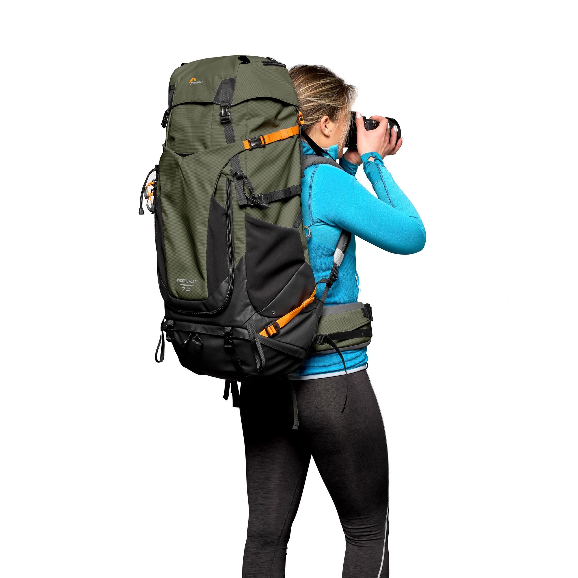 Раница Lowepro PhotoSport PRO 70L AW IV (S-M) - Тъмно зелен