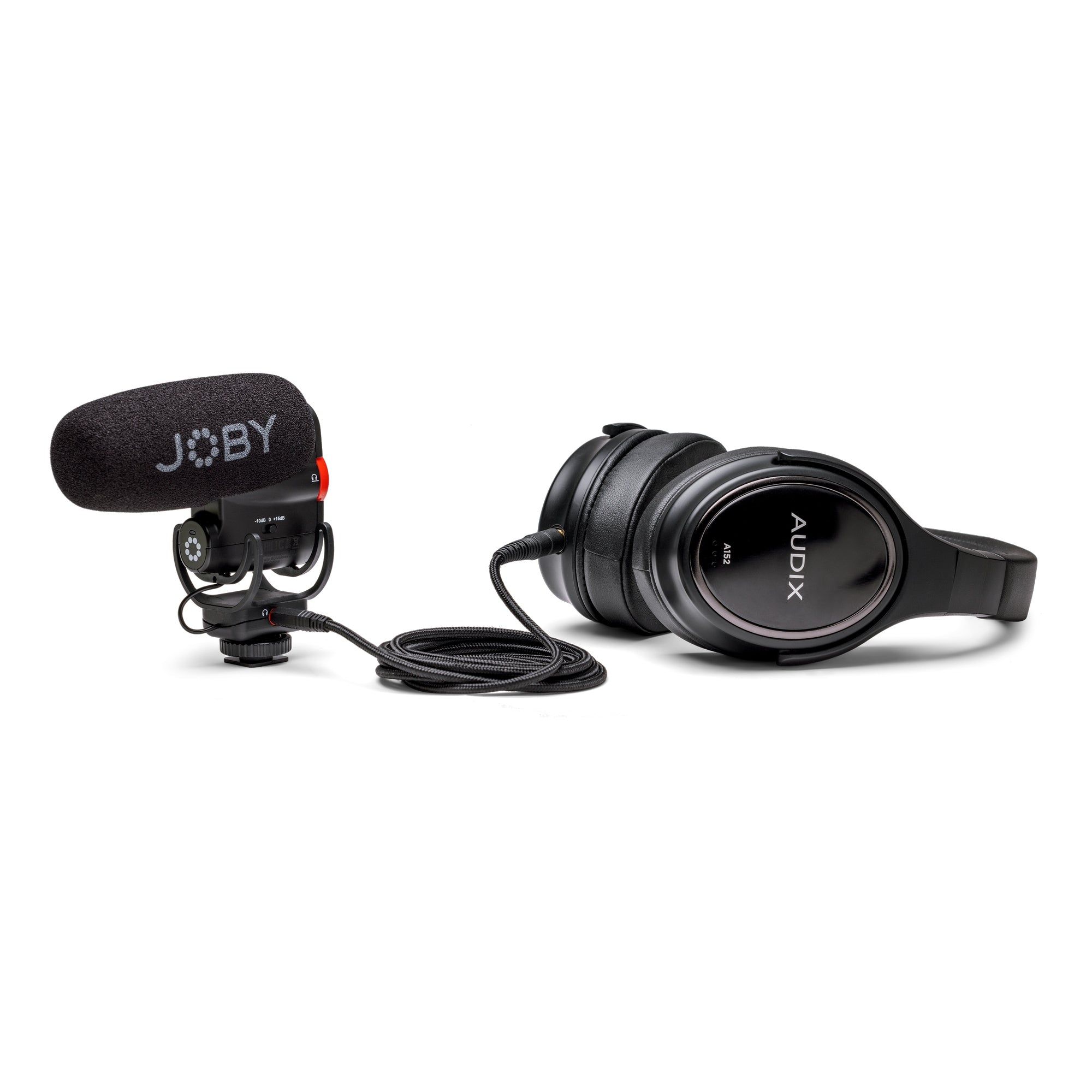 Микрофон Joby Wavo Plus за монтаж на фотоапарат - USB и 3.5mm изходи