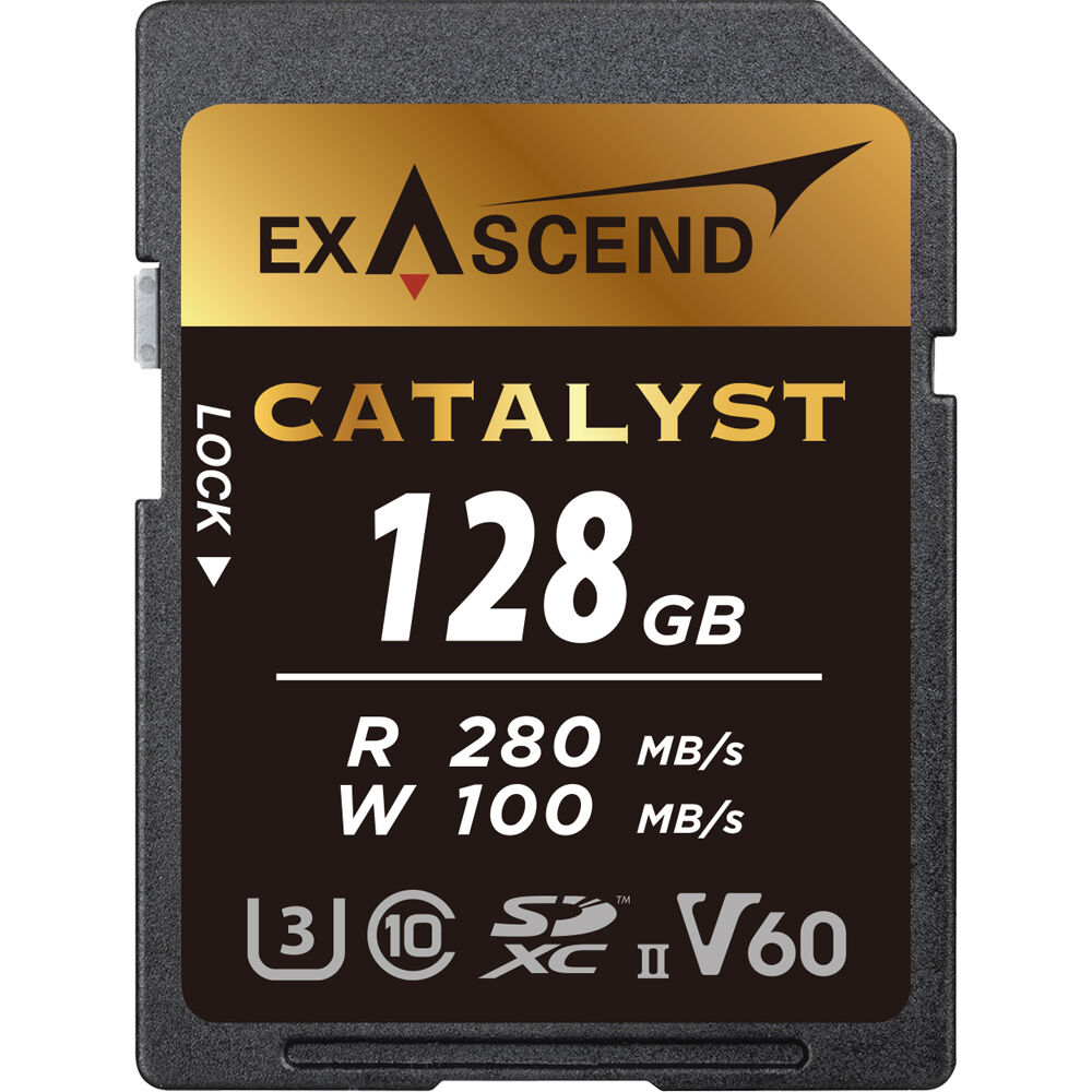 Карта памет SD Exascend Catalyst 128GB (UHS-II SD V60)