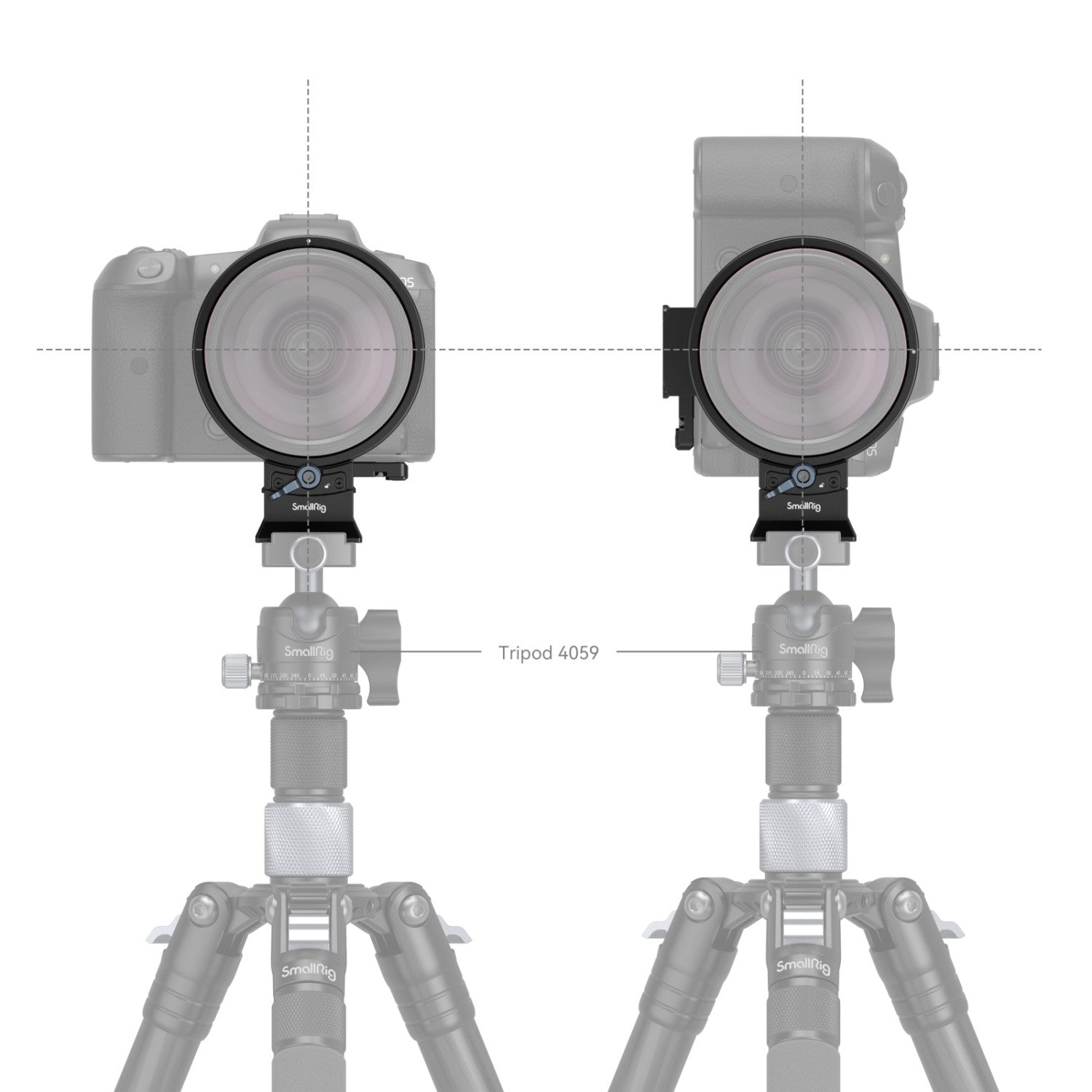 Комплект въртяща се хоризонтално-вертикална монтажна пластина SmallRig за Canon EOS R