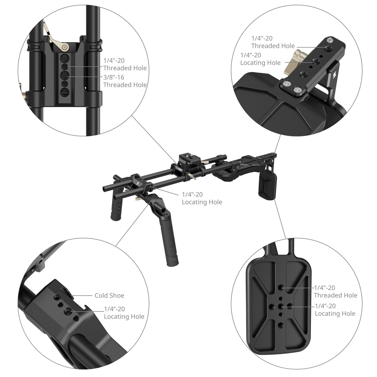 SmallRig Classic Shoulder Kit Раменна основа