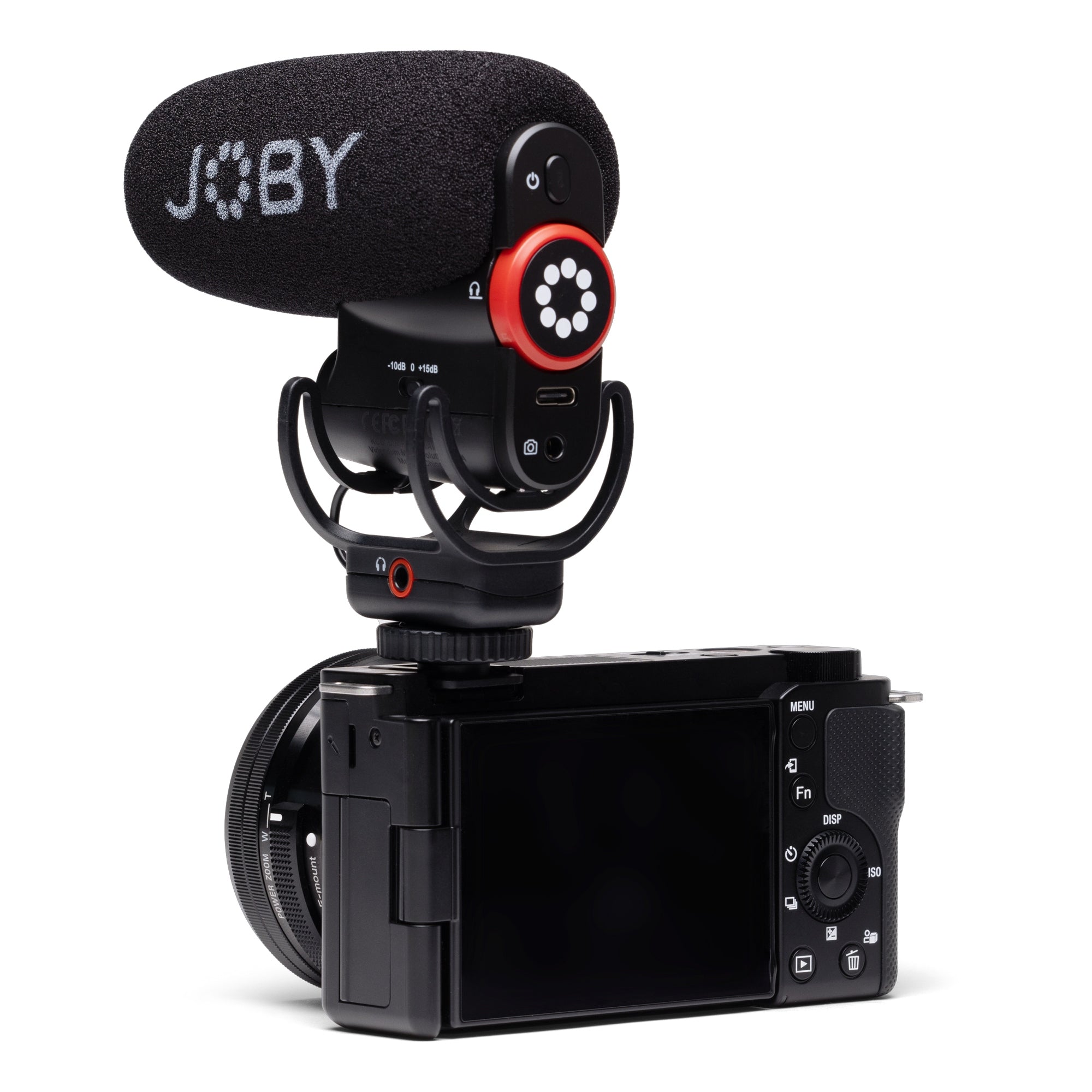 Микрофон Joby Wavo Plus за монтаж на фотоапарат - USB и 3.5mm изходи