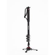 Manfrotto XPRO aluminium 4 section fluid video monopod, FLUIDTECH base