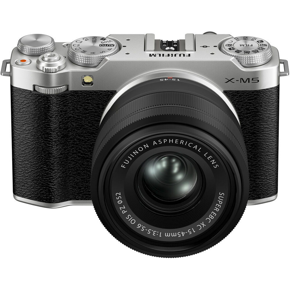 Фотоапарат Fujifilm X-M5 с обектив XC 15-45mm f/3.5-5.6 (Сребърен)