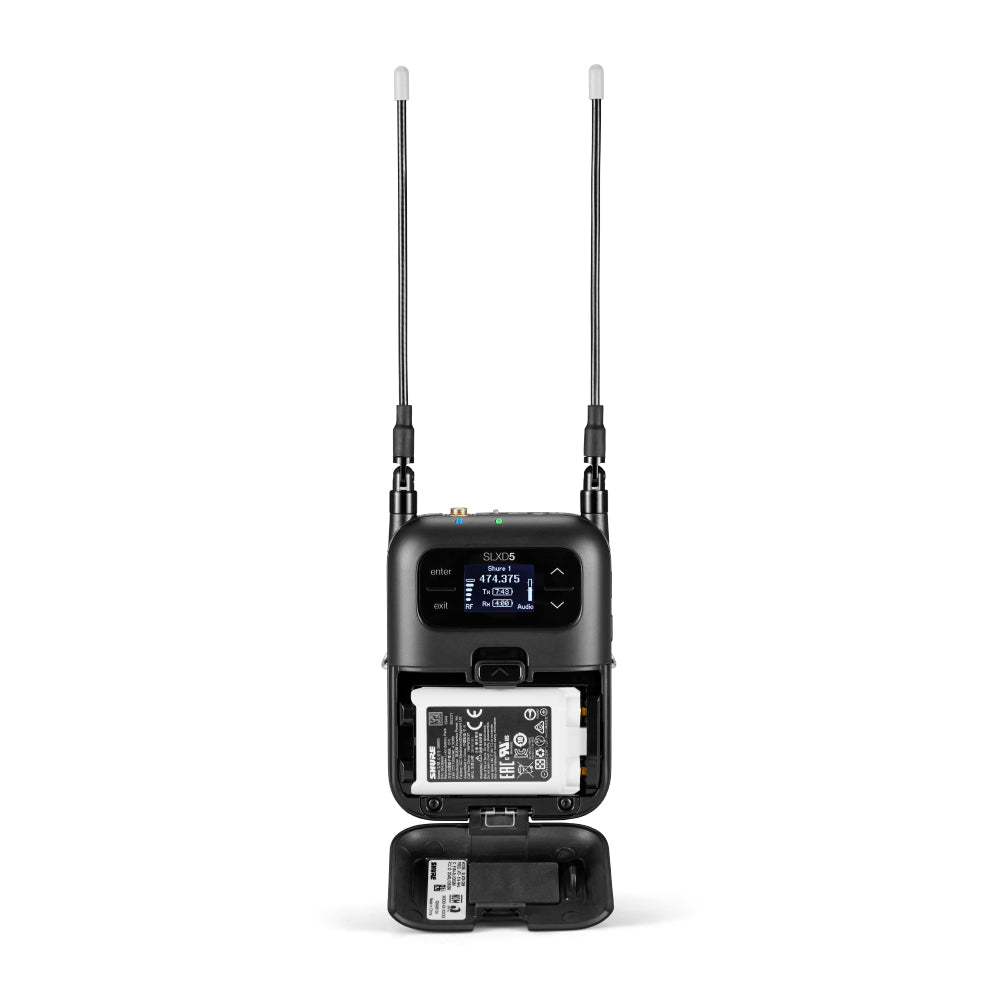 Shure SLXD15/W85-G59 (470-514 MHz) Digital Camera-Mount Wireless System with Bodypack and WL185 lav