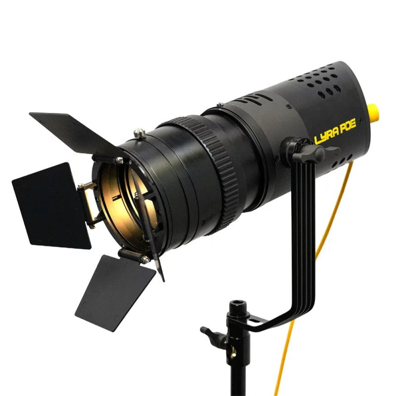 Ikan Lyra POE Fresnel Zoom Degree Bi-Color Studio Light w/ DMX Control