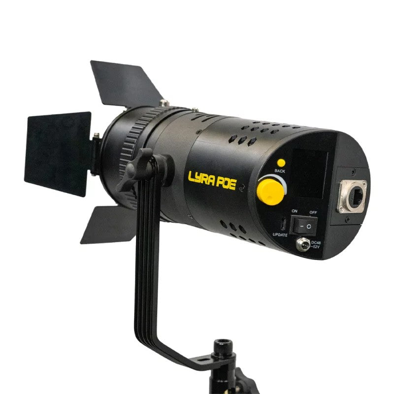 Ikan Lyra POE Fresnel Zoom Degree Bi-Color Studio Light w/ DMX Control