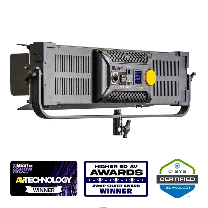 Ikan Lyra POE Low Profile Bi-Color Studio Light w/ DMX, black