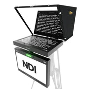 Ikan Aura 19inch POE++ PTZ NDI Teleprompter & NDI Talent Monitor w/ Full NDI Encoding