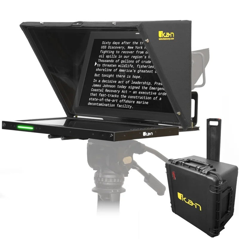Ikan Aura™ Professional 21inch SDI Beam Splitter Teleprompter w/ Travel Kit