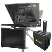 Ikan Aura™ Professional 21inch Teleprompter w /SDI Monitor Talent Monitor Travel Kit