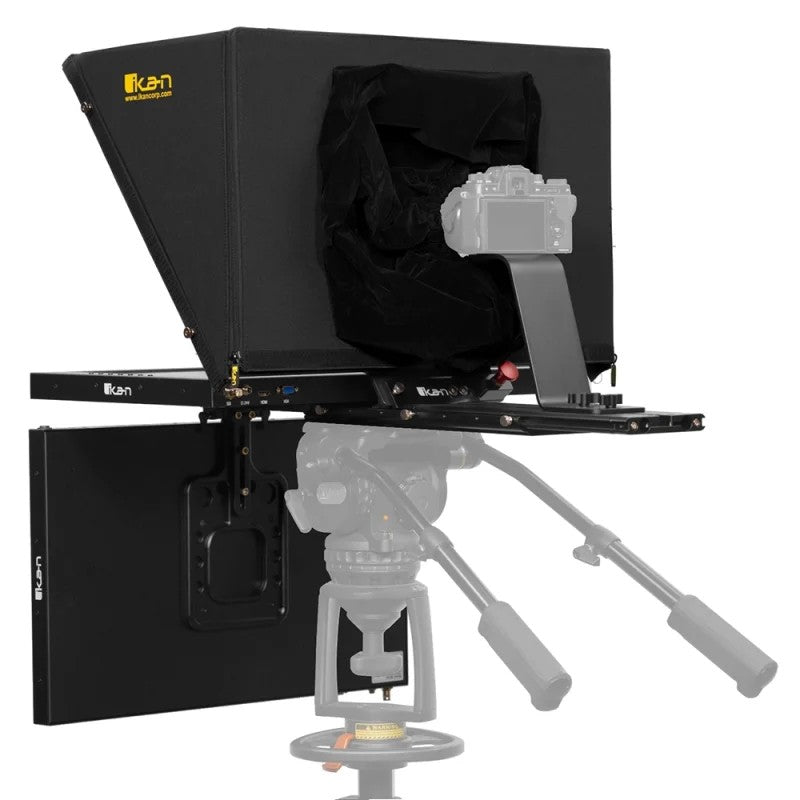Ikan Aura™ Professional 21inch Teleprompter w /SDI Monitor Talent Monitor Travel Kit