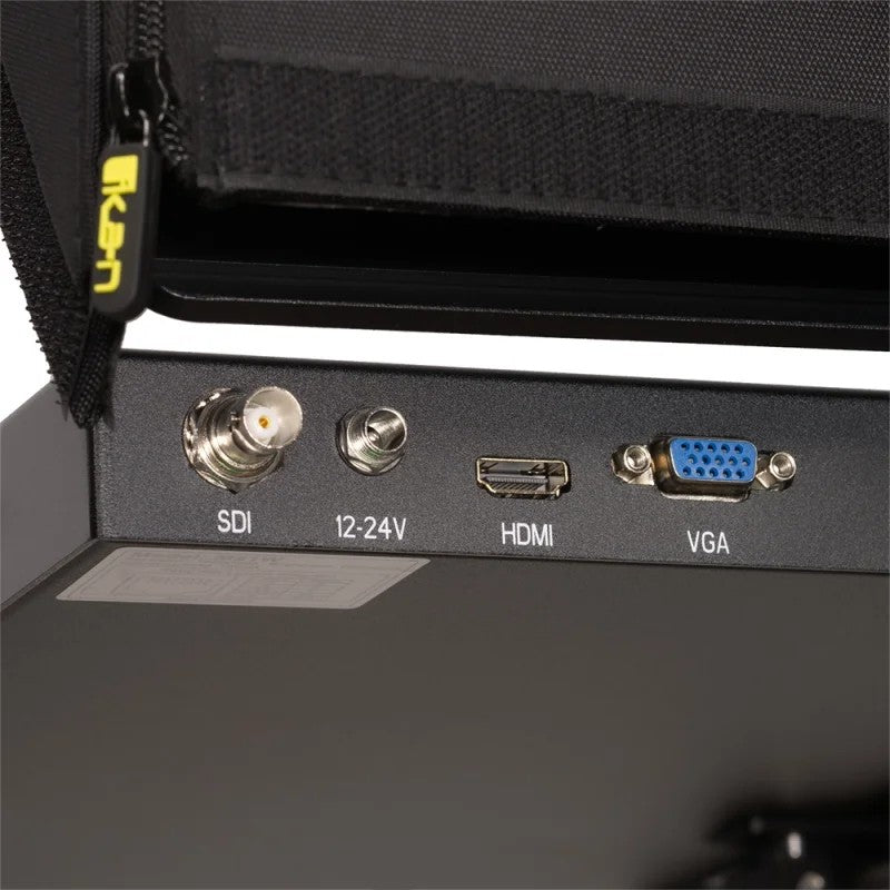 Ikan Aura™ Professional 21inch Teleprompter w /SDI Monitor Talent Monitor Travel Kit
