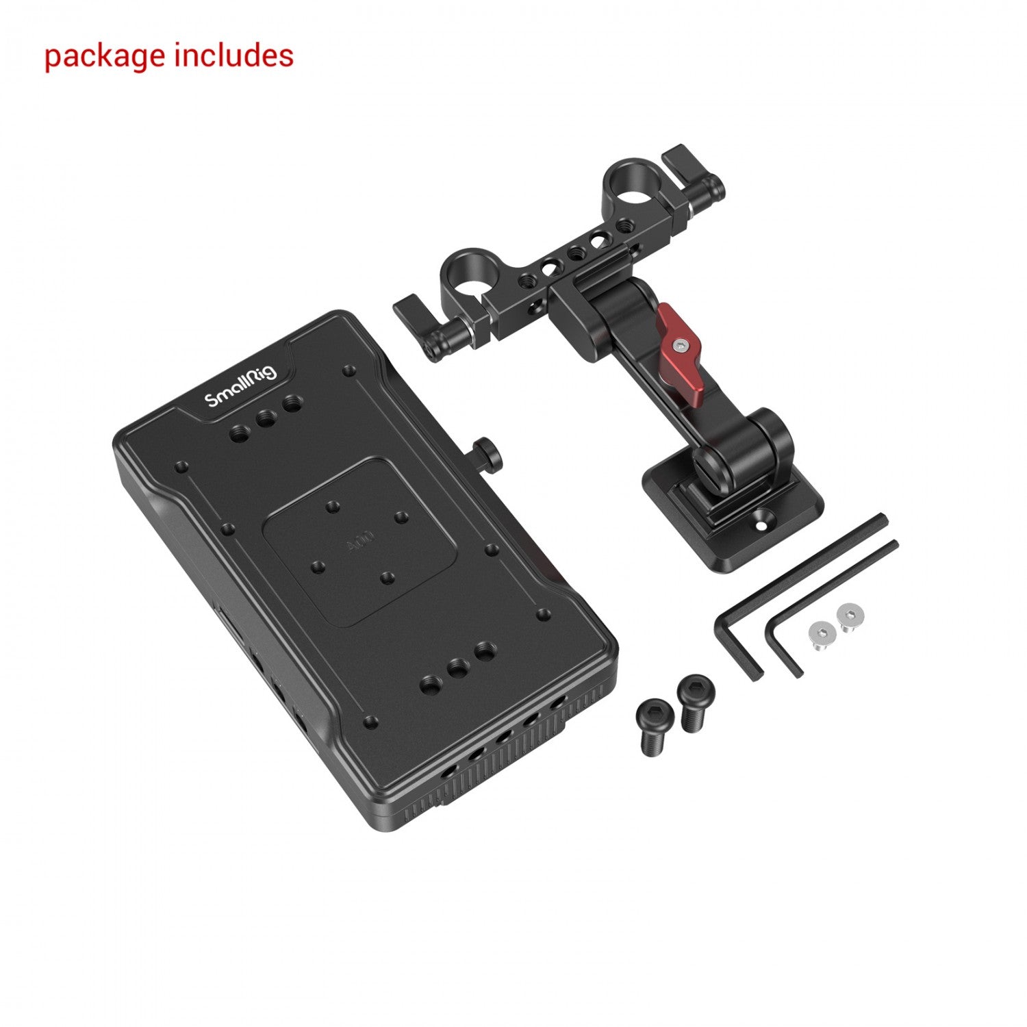 Адаптерна плоча за батерия SmallRig V Mount с регулируемо рамо 3204B