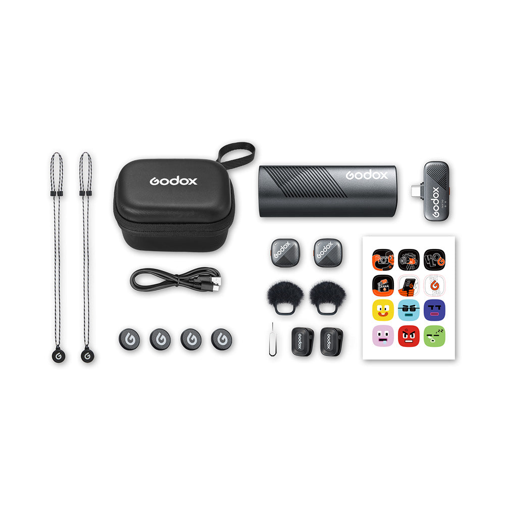 Godox Cube-SC Kit2 2.4GHz безжична микрофонна система (Black)