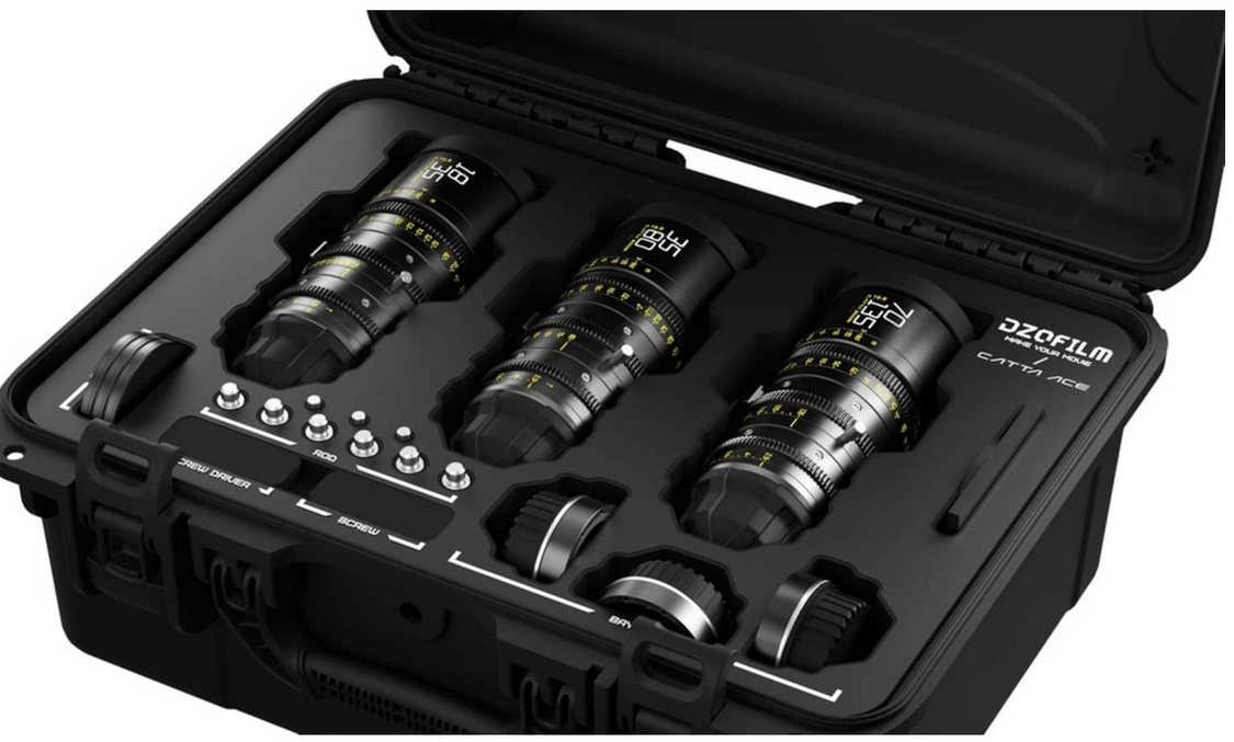 Сет от 3 обектива DZOFILM CATTA ACE FF Zoom Bundle 18-35mm/35-80mm/70-135mm T2.9 BLACK
