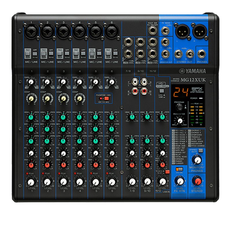 12 канален смесителен пулт Yamaha Studio & PA MG 12 XUK