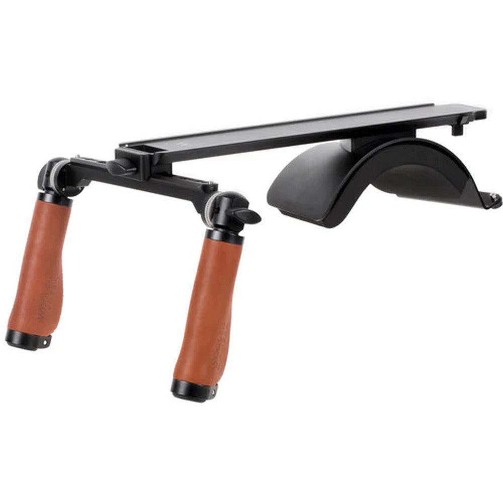 Wooden Camera Shoulder Rig v3 leather handles (Base)
