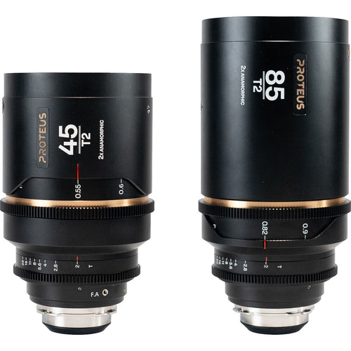 Двоен комплект Laowa Proteus 2X Anamorphic Set B (45mm, 85mm) - Кехлибарен отенък - метров
