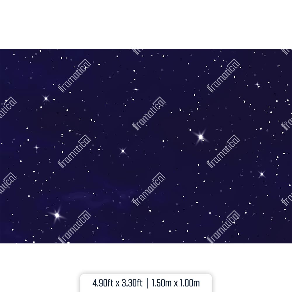 Текстилен фон - Starry Night Sky - 1.50m x 1.00m