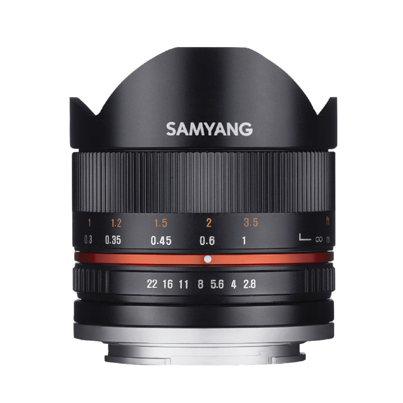 Samyang 8mm f2.8 UMC Fish-Eye II за Fujifilm X (Silver)