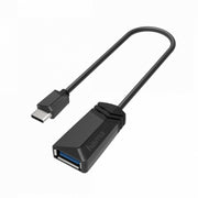 Адаптер HАМА USB-C Мъжко - USB 3.2 Gen 1 A Женско, 5gbit/s, 0.15 m., Черен