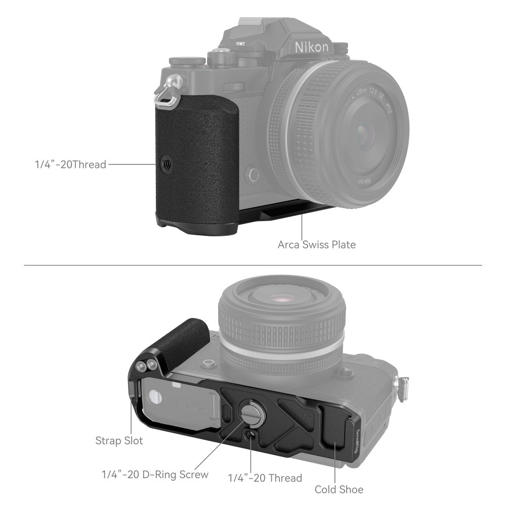 SmallRig L-образна ръкохватка за Nikon Z fc (черна) 4263