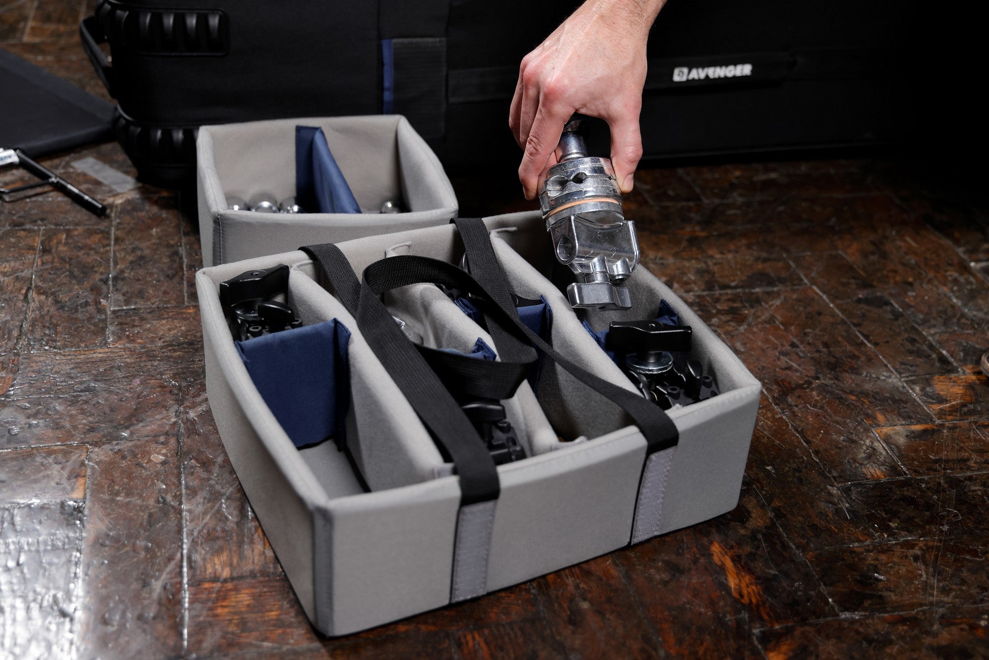 Чанта за три Detachable C-Stand-а и аксесоари - с колелца