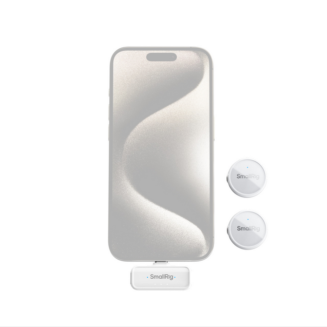 SmallRig S 60 Безжичен микрофон (бял/ USB-C версия)