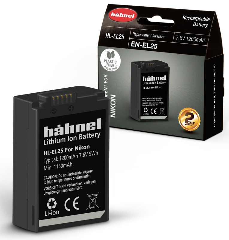 Батерия Hahnel HL-EL25 (еквивалент на EN-EL25) - 1200mAh