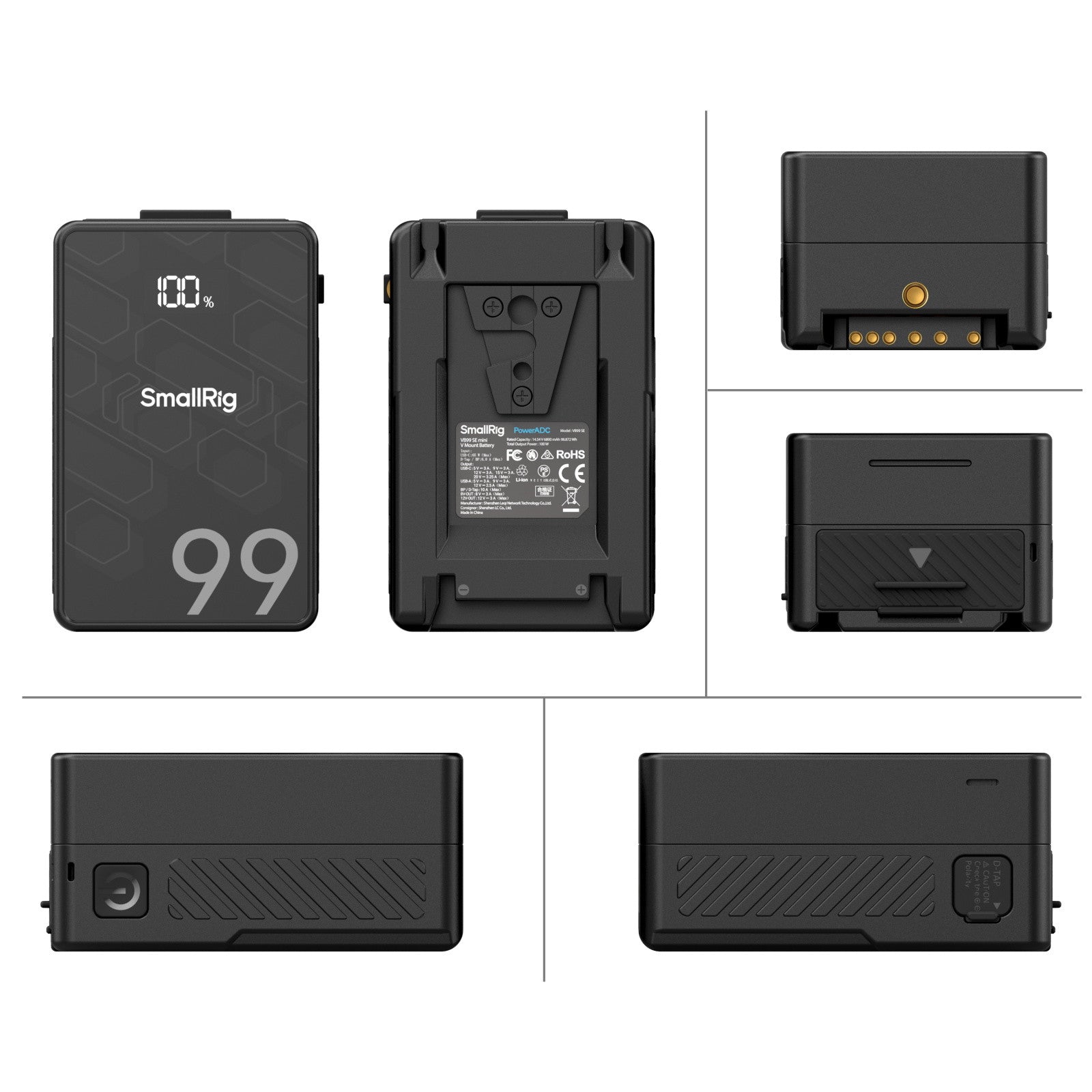 Батерия 99Wh SmallRig VB99 SE mini V-Mount (V-Lock)