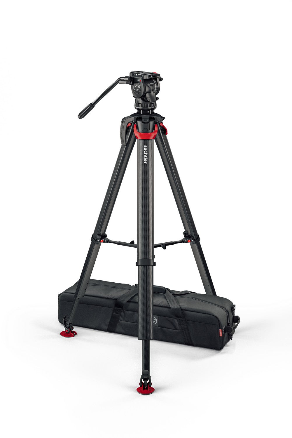 Видео статив комплект Sachtler System aktiv8 flowtech75 MS карбонов със система за бързо разпъване