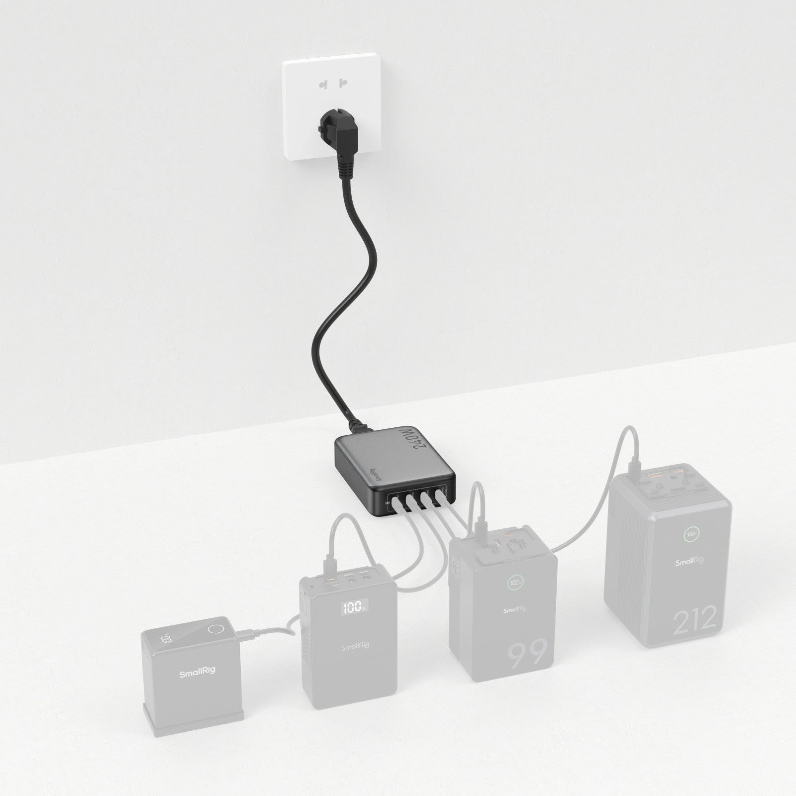 SmallRig 240W 4 портово PD зарядно устройство (стандарт ЕС)