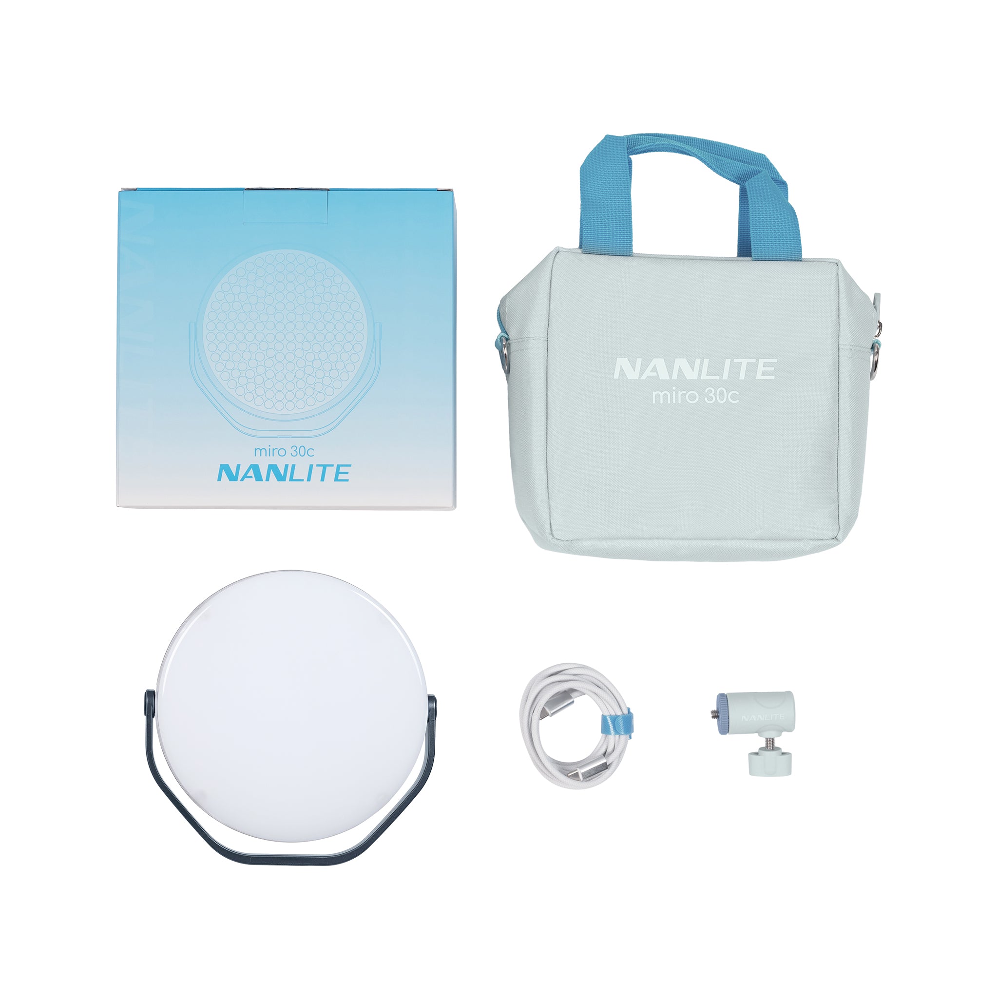 Кръгъл диоден панел NANLITE miro 30c LED Full-color (Midnight Blue)
