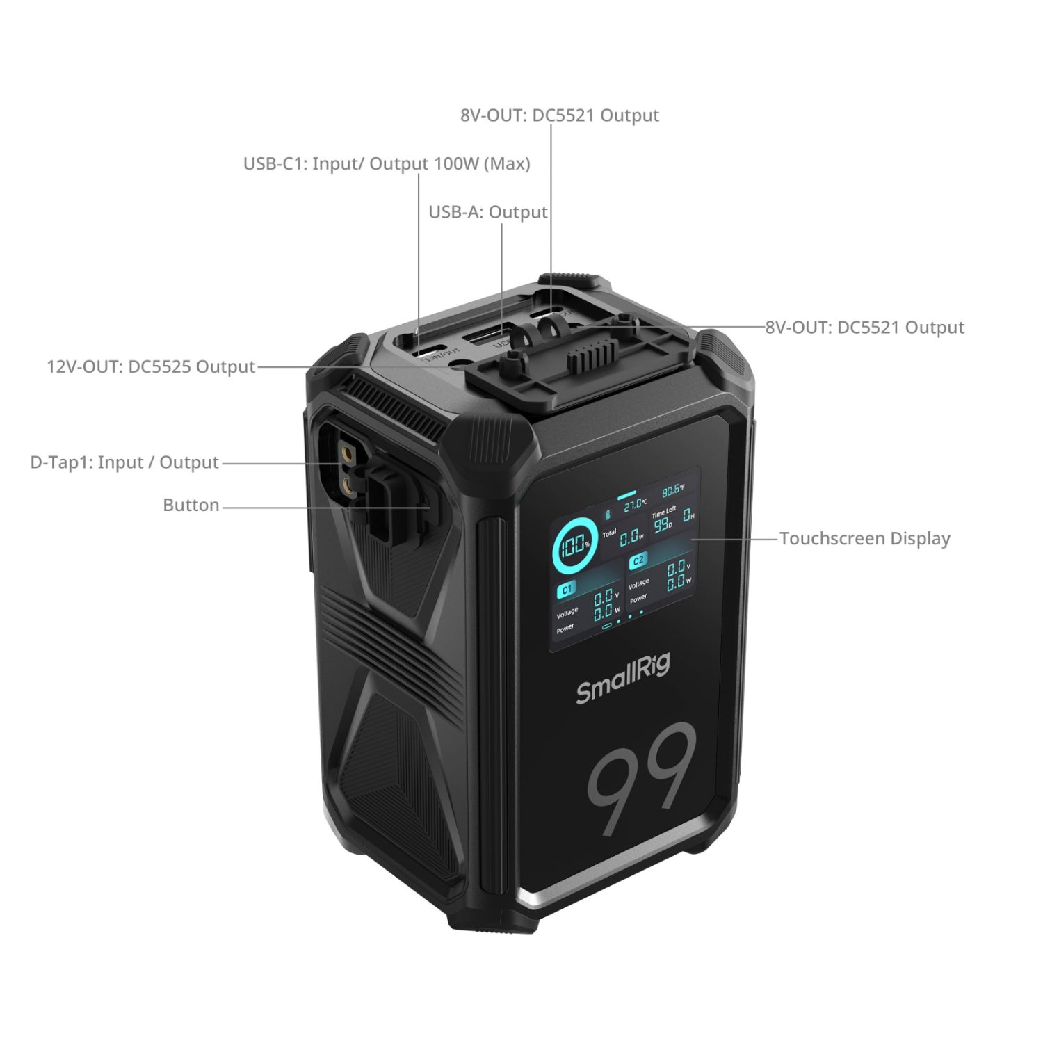 X-Touch Smart Батерия с тройна защита V-Mount X99 SmallRig  4984