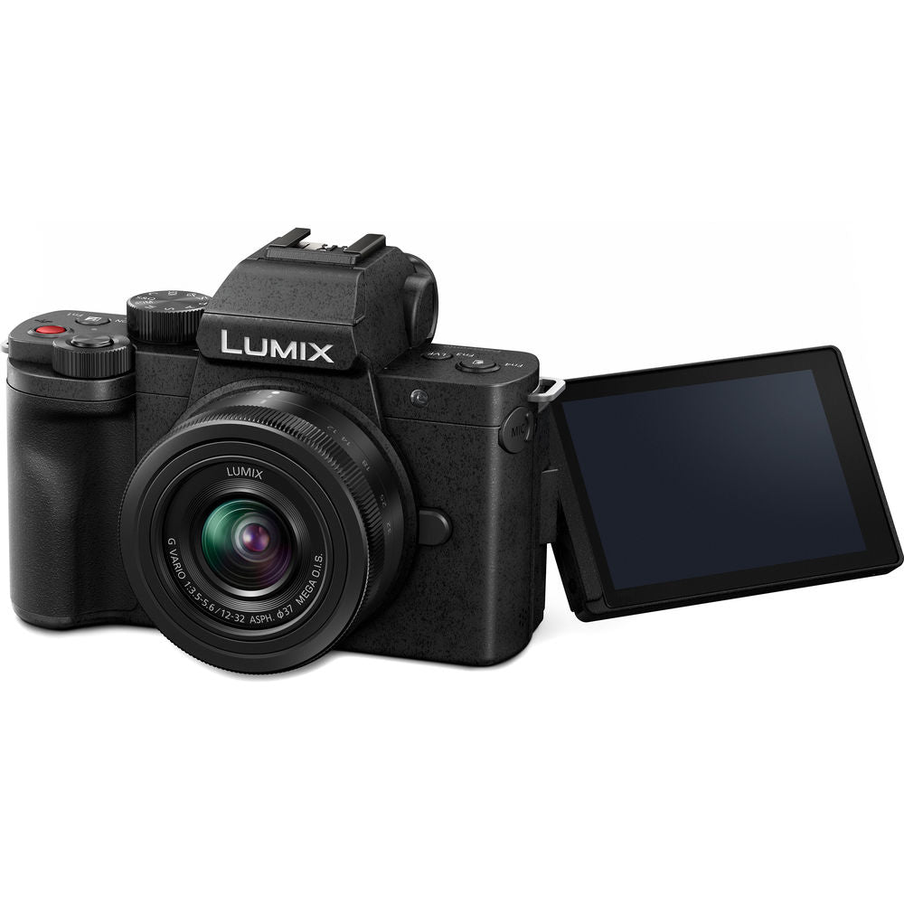 Фотоапарат за влогване Panasonic Lumix G100 + DMW-SHGR1 грип за управление на камерата