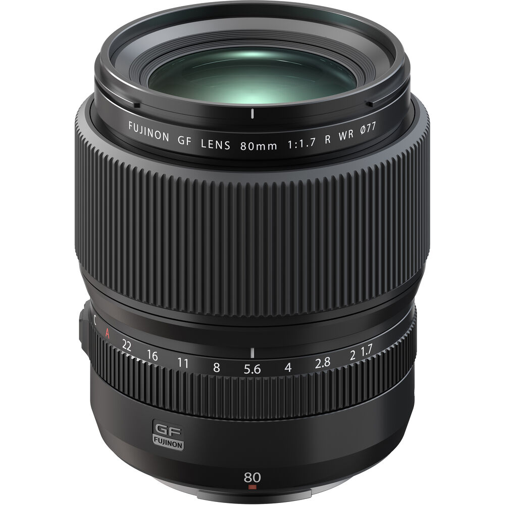 Обектив FUJIFILM GF 80mm f1.7 R WR за средноформатни камери Fujifilm
