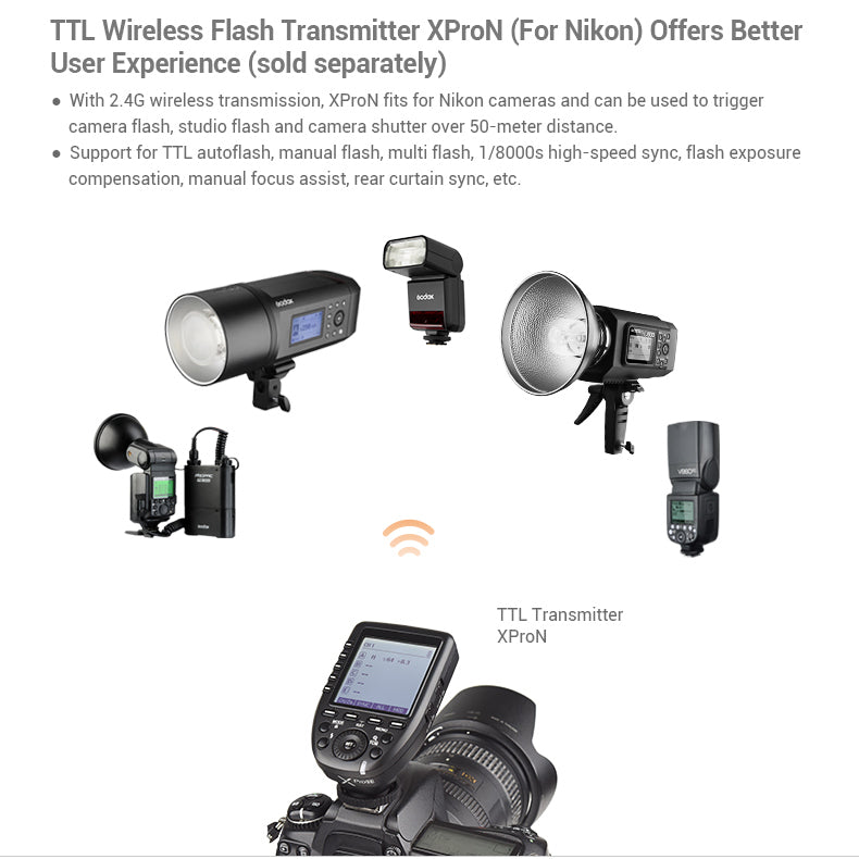 Compact flash Godox V350N for Nikon