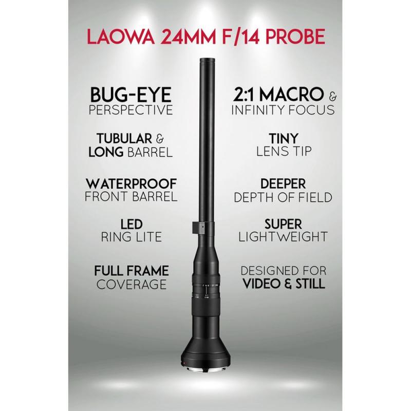 Обектив Laowa 24mm f14 Probe за L-mount