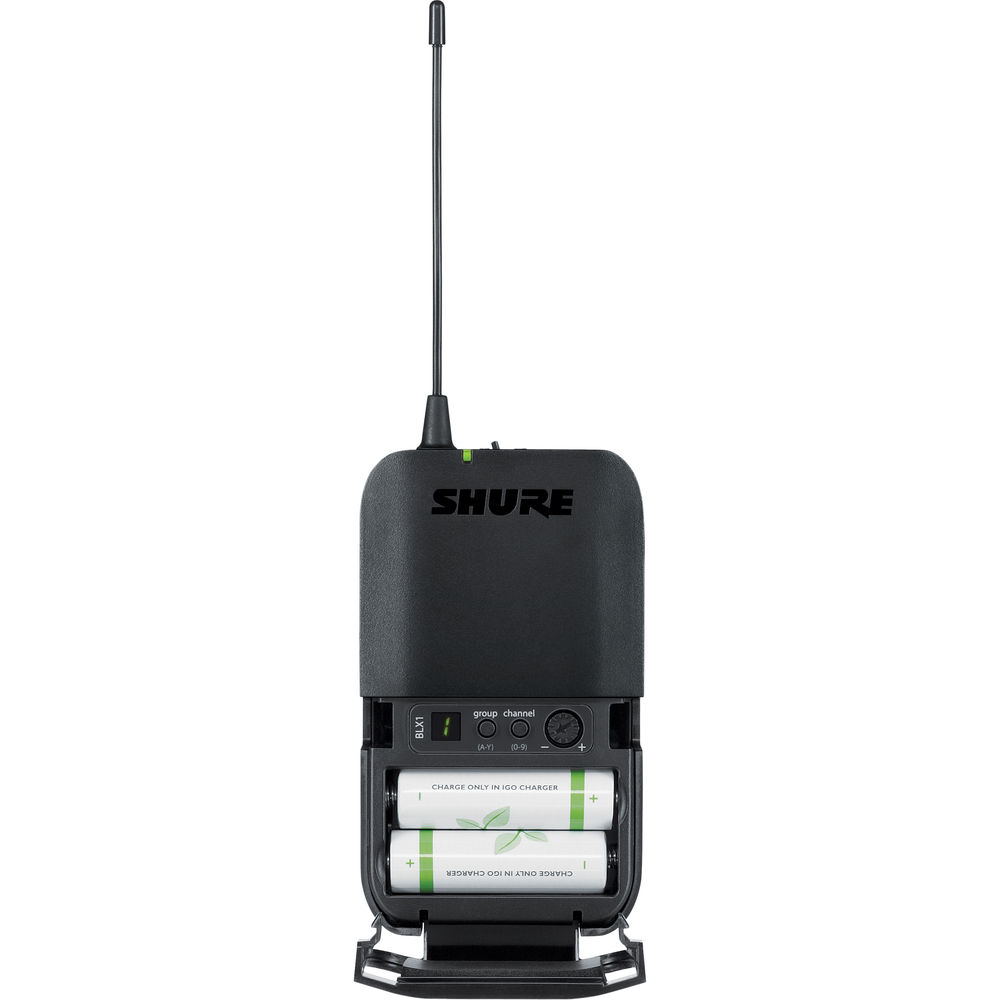Безжична с-ма Shure BLX14E/MX53-H8E (518 - 542 MHz) - Приемник, предавател и хедсет