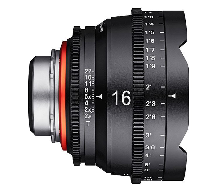 Cinema lens XEEN 16mm T2.6 for MFT